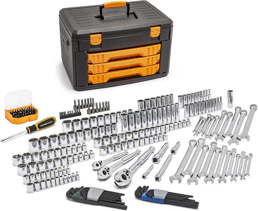 GEARWRENCH Juego de herramientas mecánicas de 219 piezas en caja de...