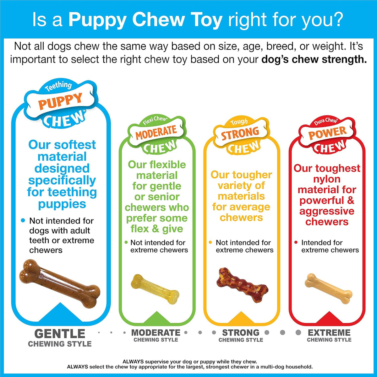 Nylabone - Juguete masticable de doble acción para cachorros, jugue...