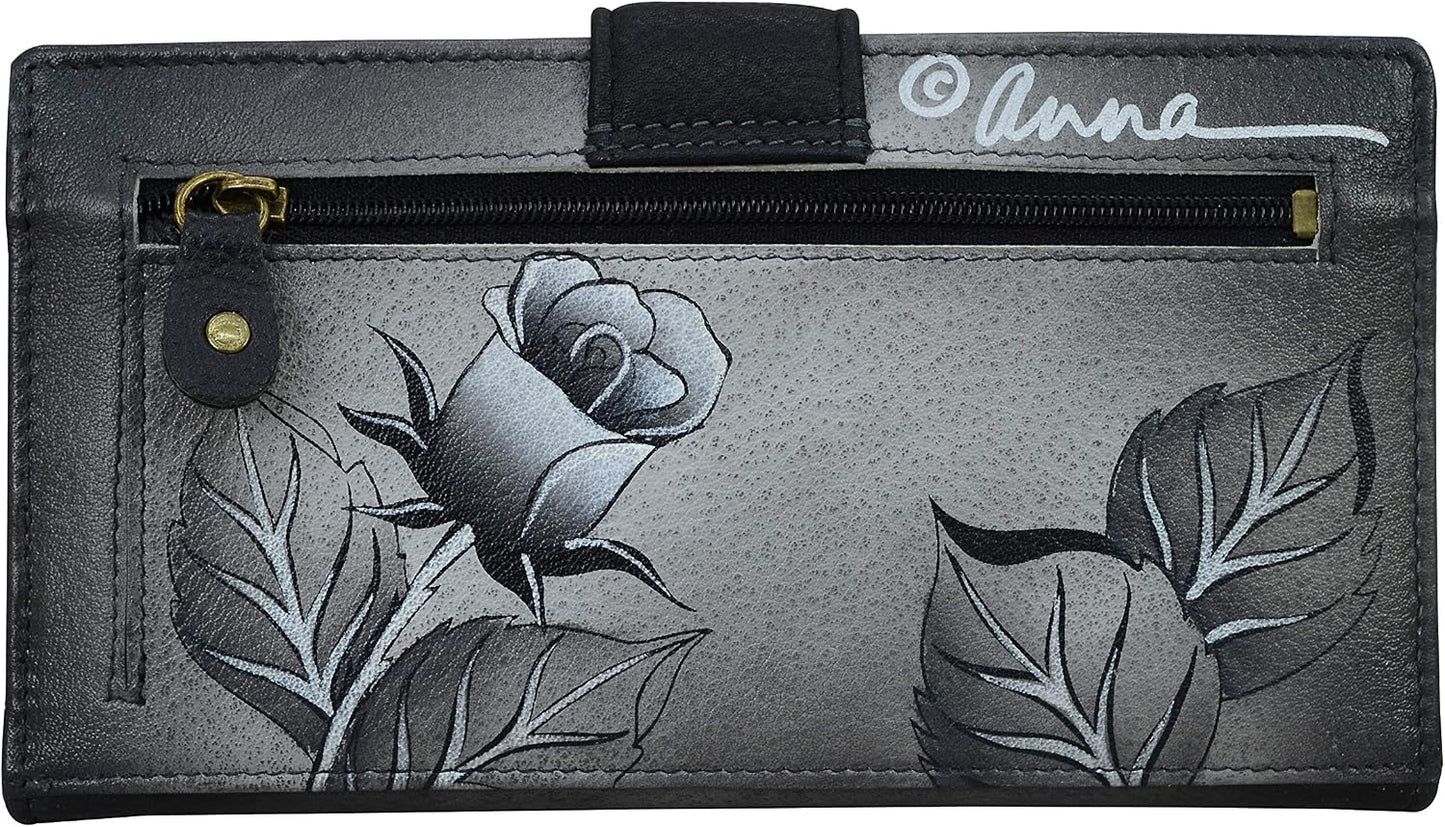 Anna by Anuschka Cartera organizadora de cuero original pintada a m...