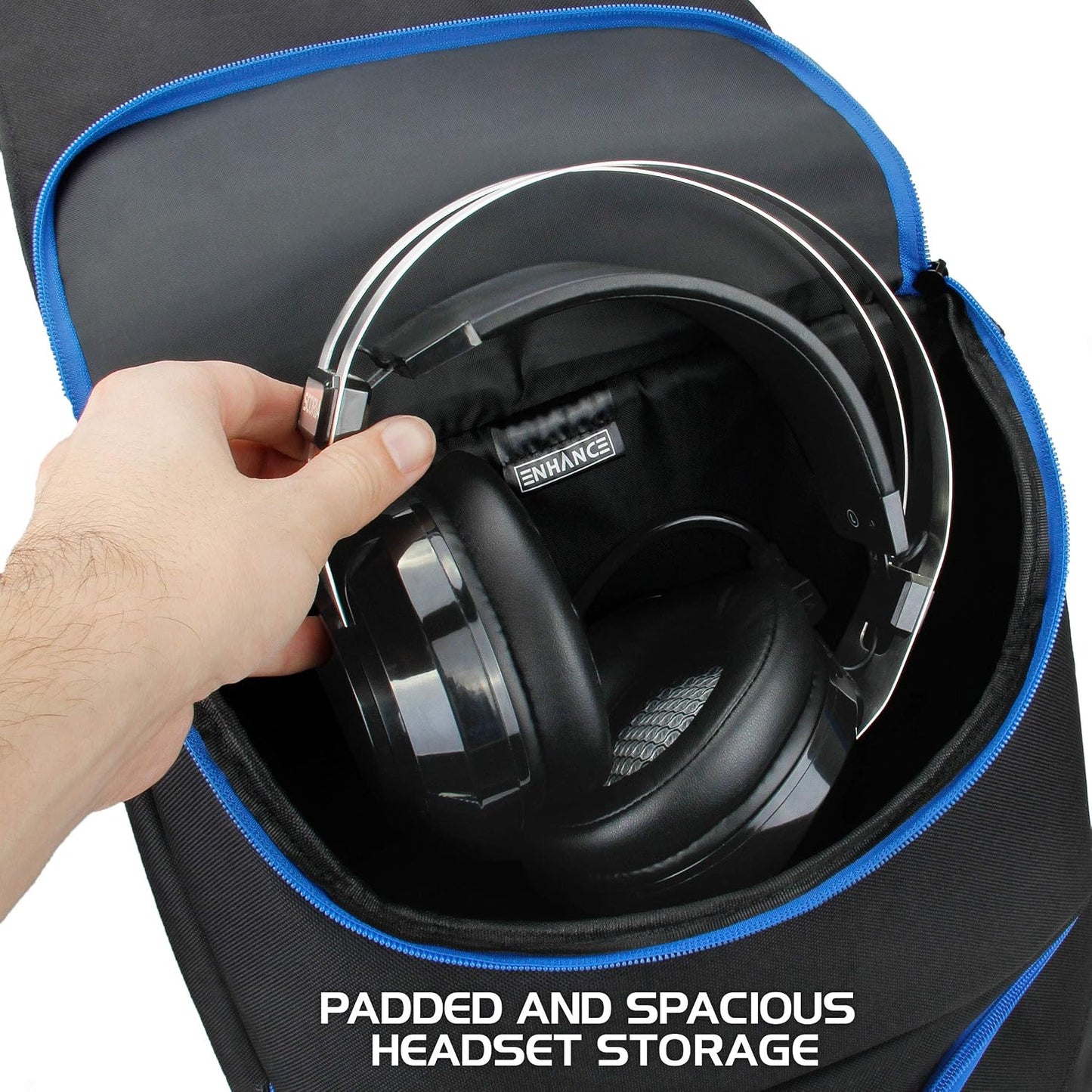 ENHANCE Mochila para laptop para juegos con consola universal para...