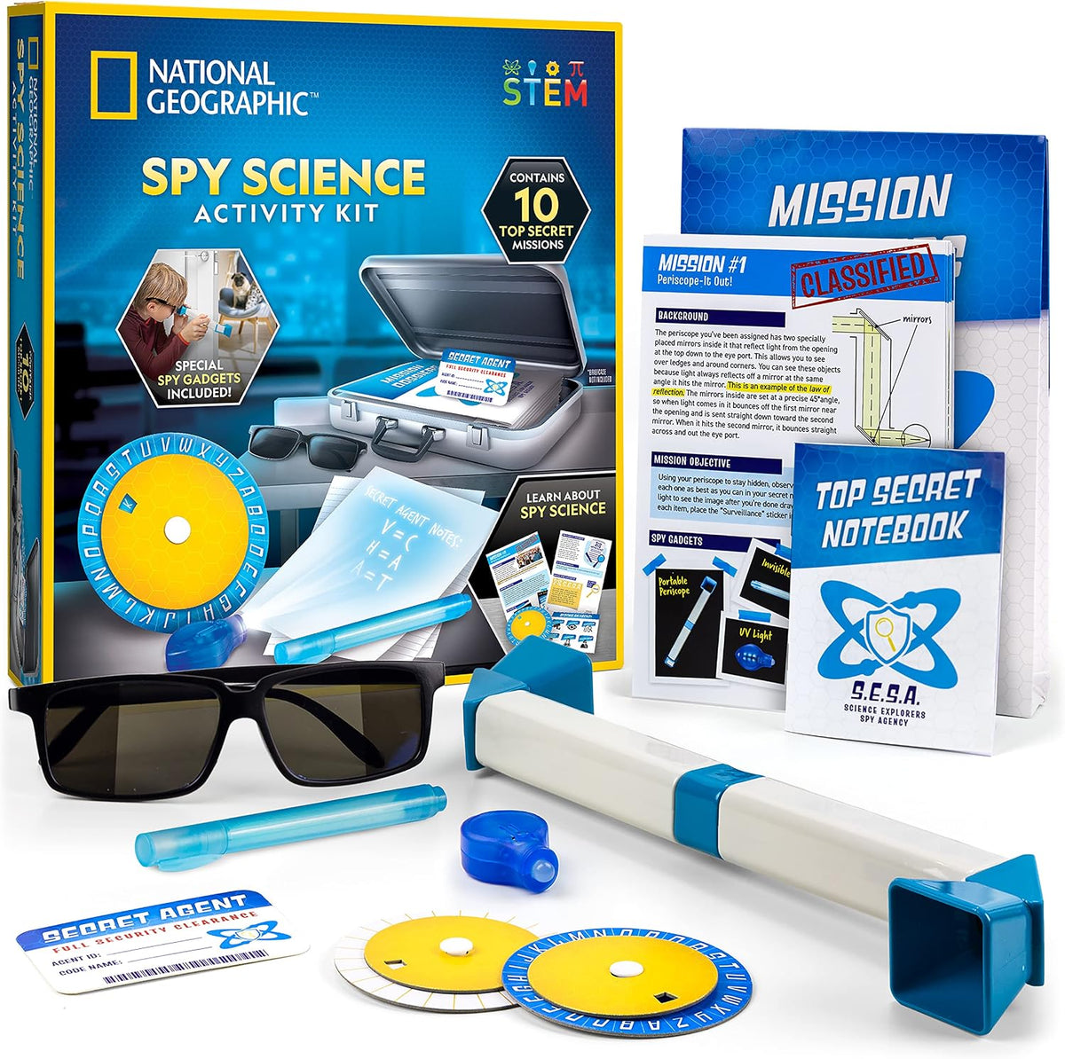 Kit de ciencia espía de NATIONAL GEOGRAPHIC - Set de actividades es...