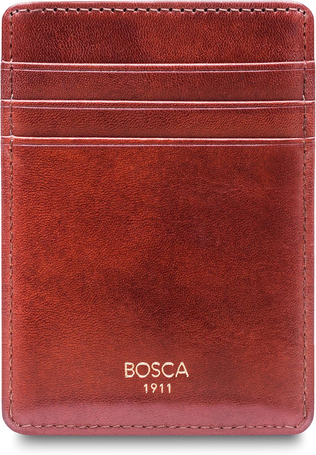Bosca Cartera con bolsillo frontal para hombre en piel vieja - RFID