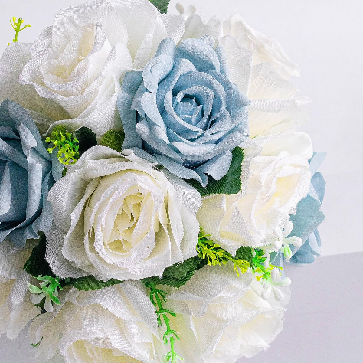 Qeedy Ramos de Boda para Novia - Flores de Seda Realistas Rosas Art...