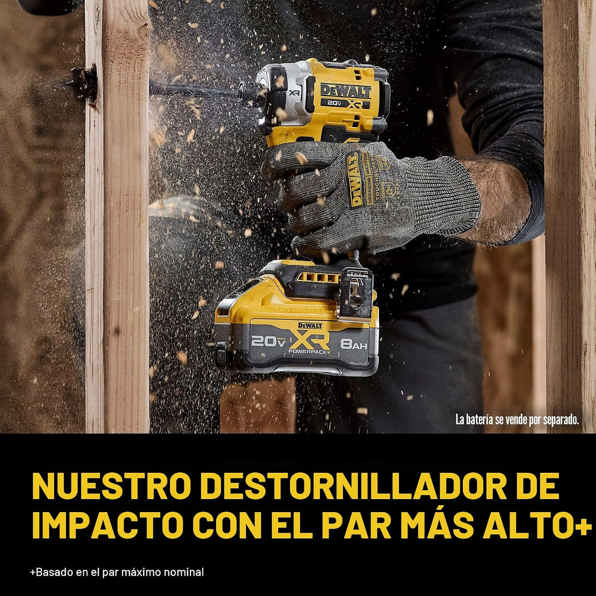 DEWALT Destornillador de impacto inalámbrico 20V MAX XR de 1\/4 pul...