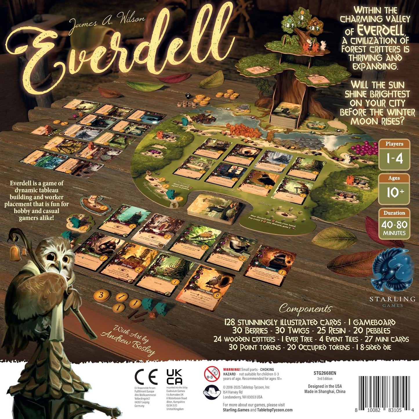 Everdell Juego de Mesa \u2013 Juego Estratégico de Colocación de Tr...