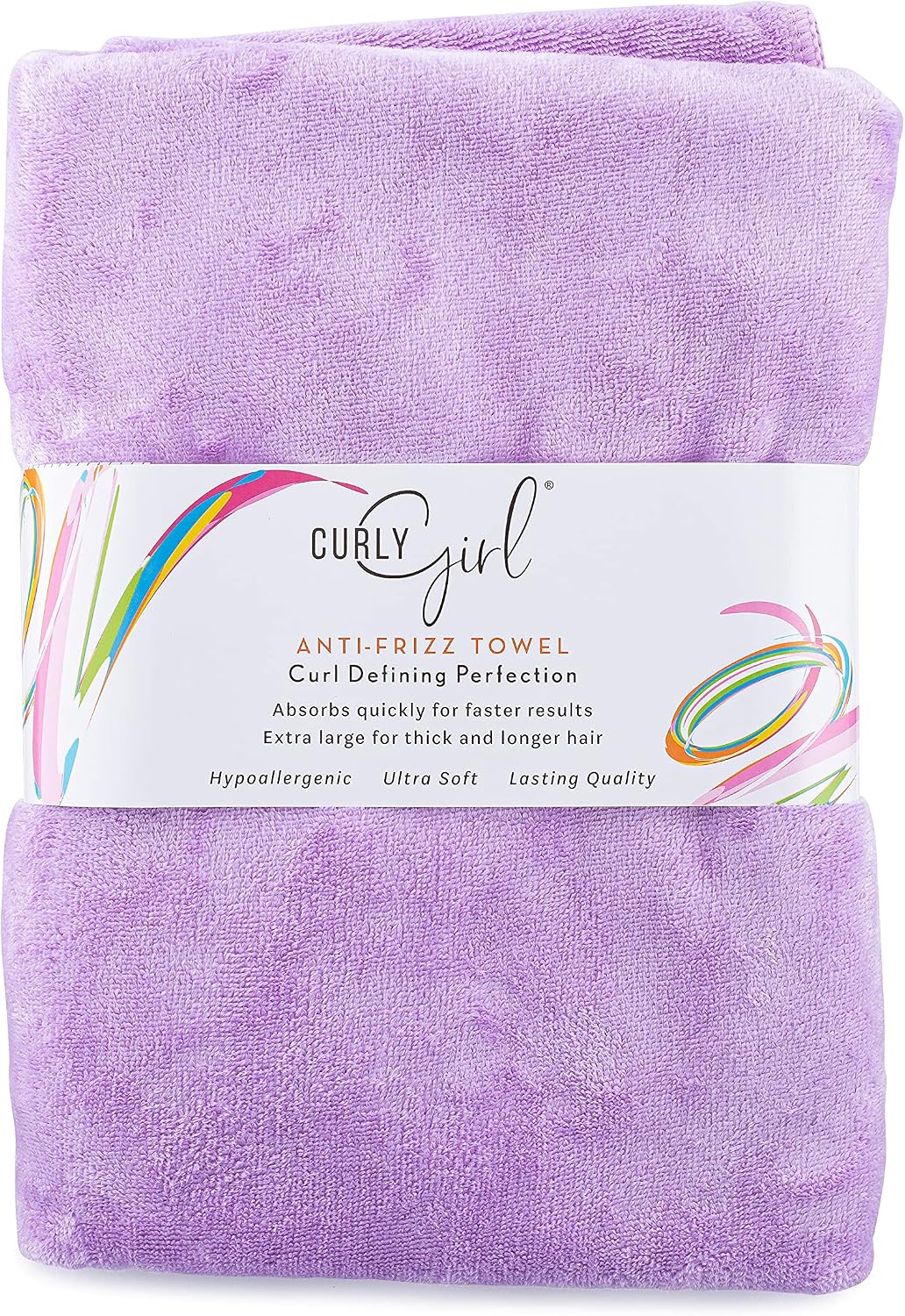 Toalla Curly Girl para mujeres con rizos, anti-encrespamiento, abso...