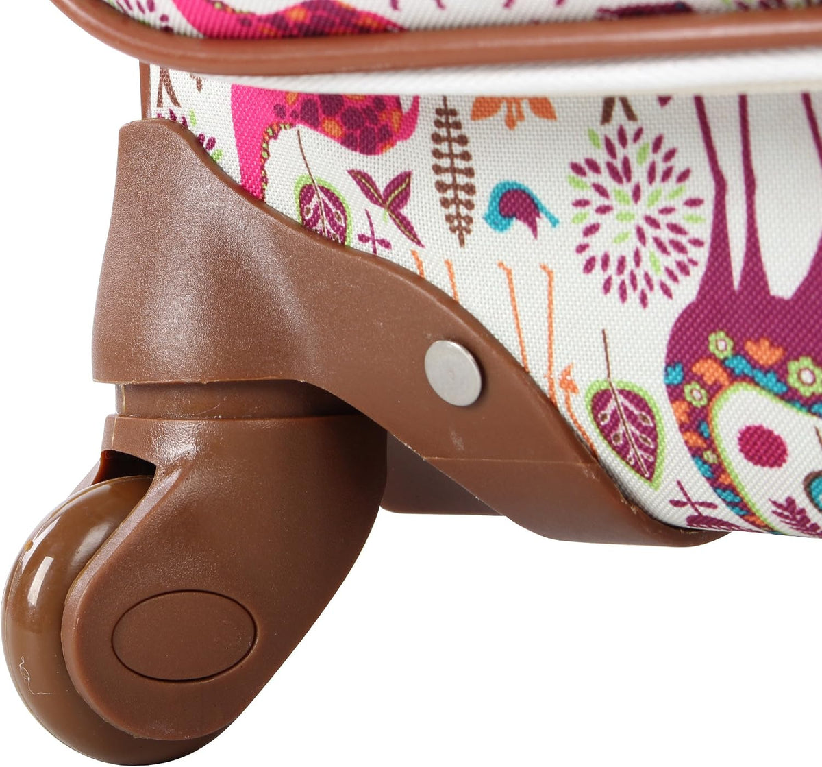 Lily Bloom Maleta de equipaje con diseño estampado de 24 pulgadas,...