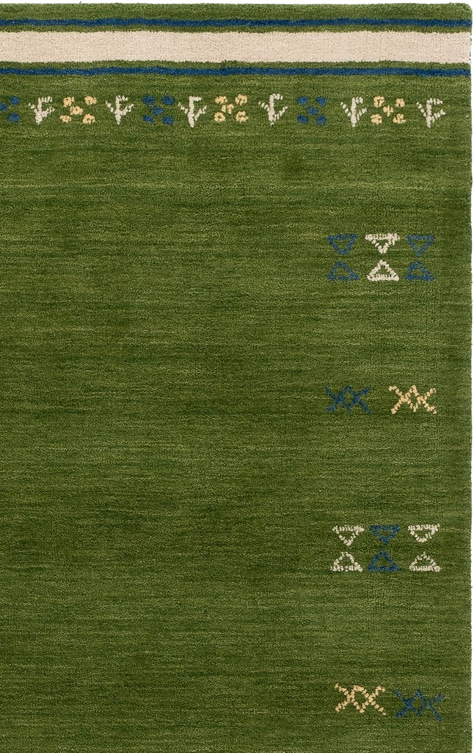 SAFAVIEH Himalaya Alfombra 8x10, Lana Hecho a Mano Grande Verde HIM...
