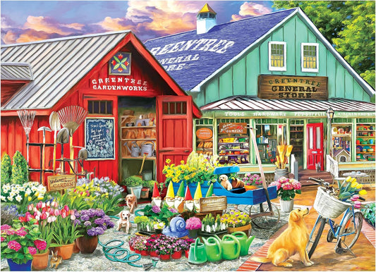 RoseArt Hobby Haven Greentree Garden Center - Rompecabezas de 1000...