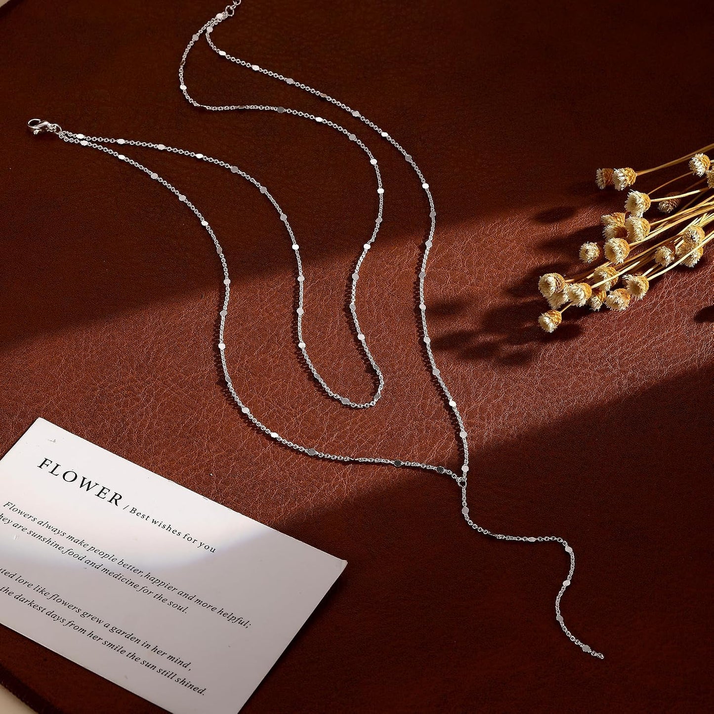 Remmocy Collar de oro y plata para mujer, chapado en oro de 14 quil...