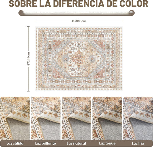 zesthome Alfombras de 8 x 10 pulgadas para sala de estar, alfombras...