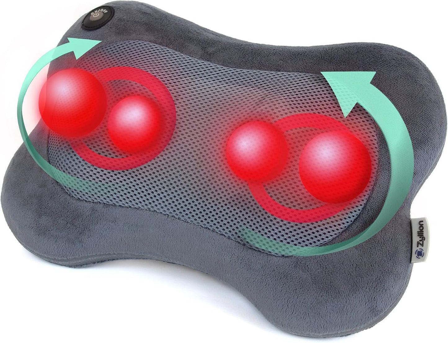 Zyllion ZMA-13 masajeador de espalda y cuello con calor para alivia...