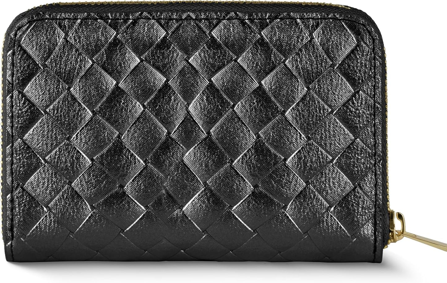 TAKEASY Cartera italiana de gamuza auténtica para mujer con tejido...