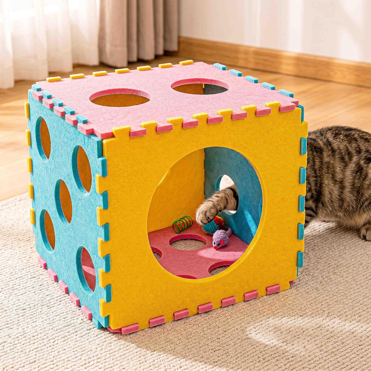 MOYMO 41 Piezas Juguetes Interactivos para Gatos de Interior, Jugue...