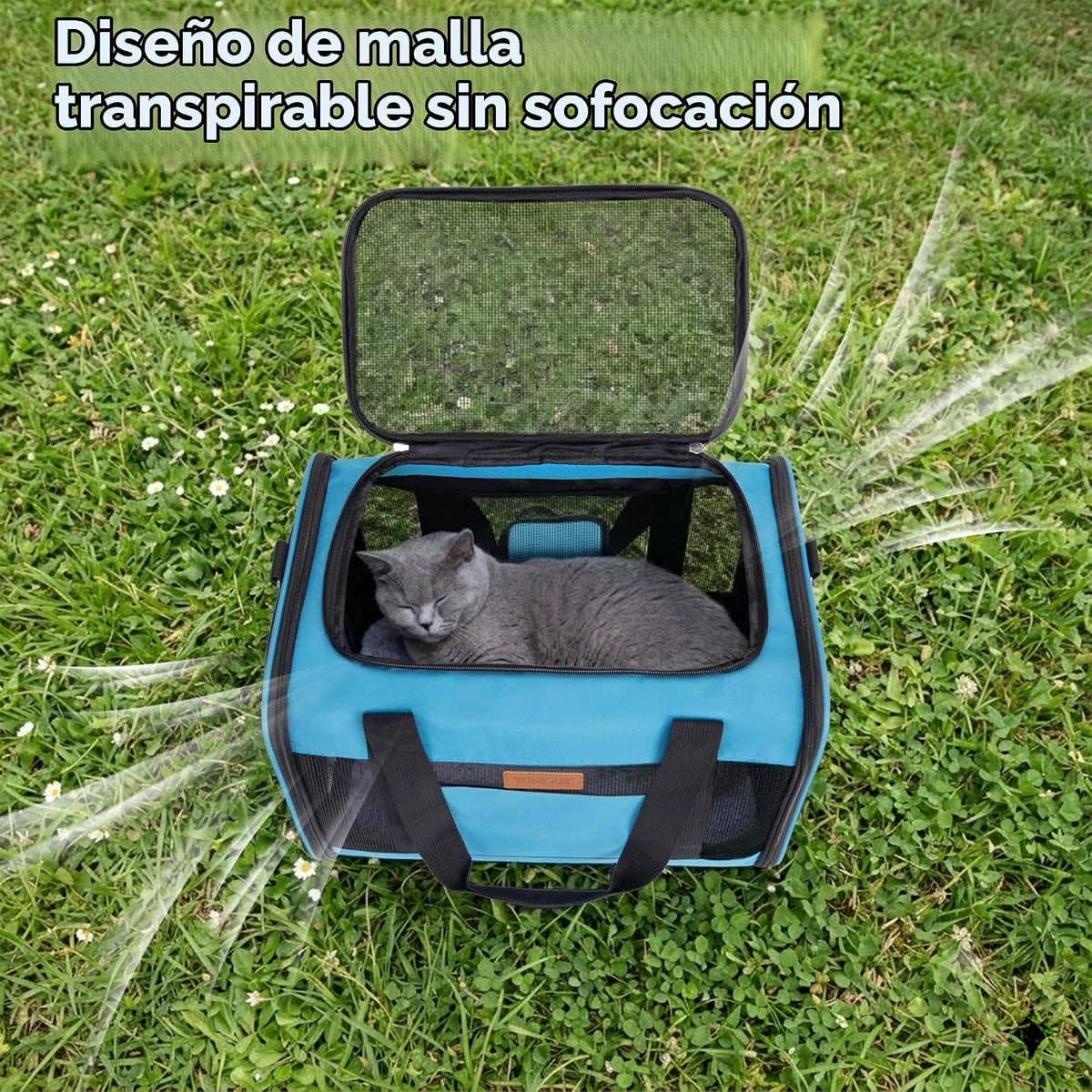 YUNIQUE Transportador de gatos y perros de lados suaves para mascot...