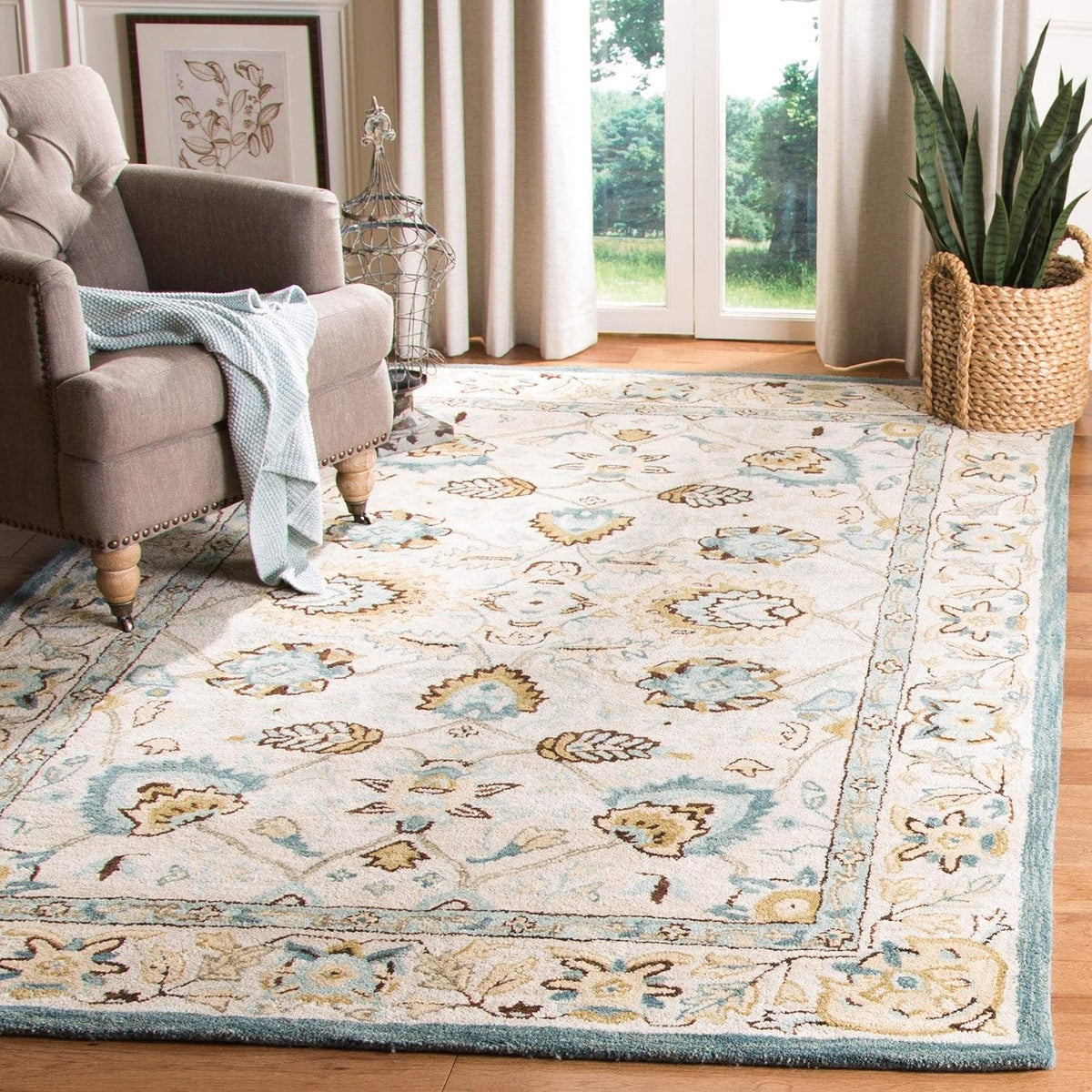 SAFAVIEH Antiquity Collection - Alfombra de área de 9 x 12 pies, pa...
