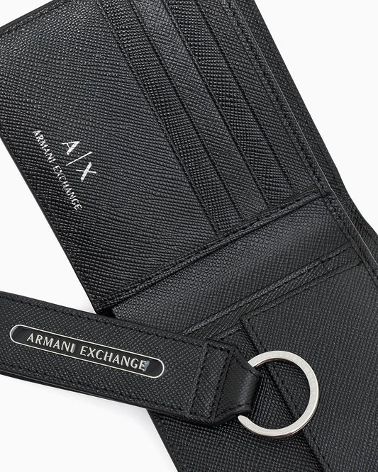 Armani Exchange Juego de regalo de cartera y llavero Milano para ho...