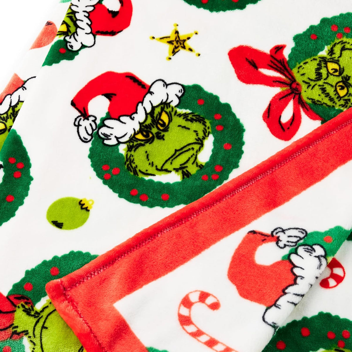 Hallmark Manta de Navidad Dr. Seuss Grinch (Cindy Lou Who, Max the...