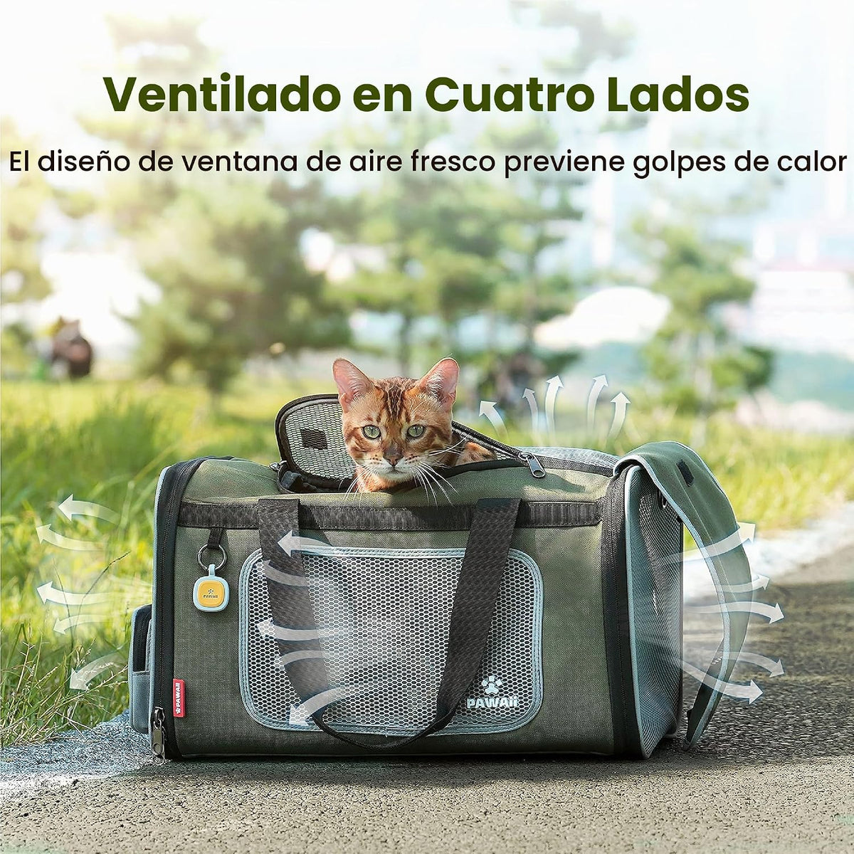Pawaii Transportador para mascotas, aprobado por la aerolínea TSA,...