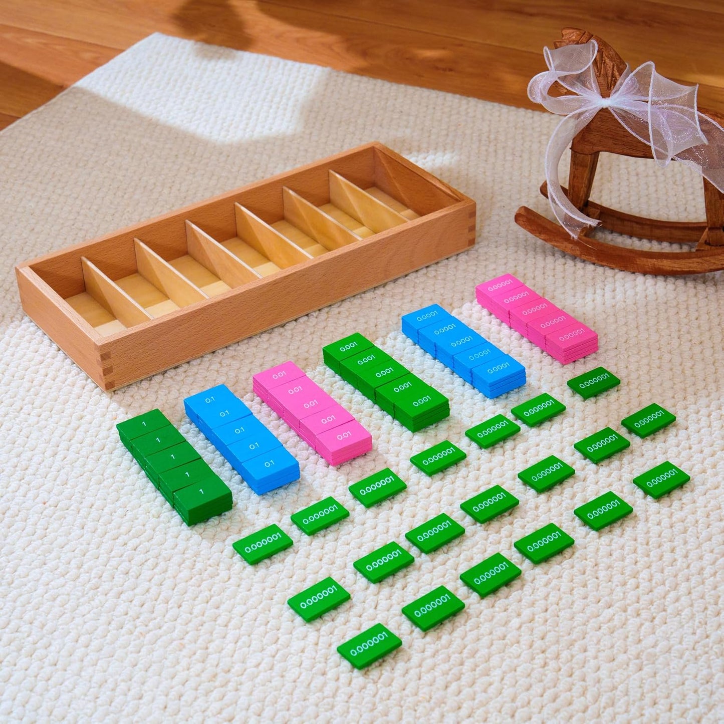 penepico Juguetes Montessori de matemáticas para niños a partir de...