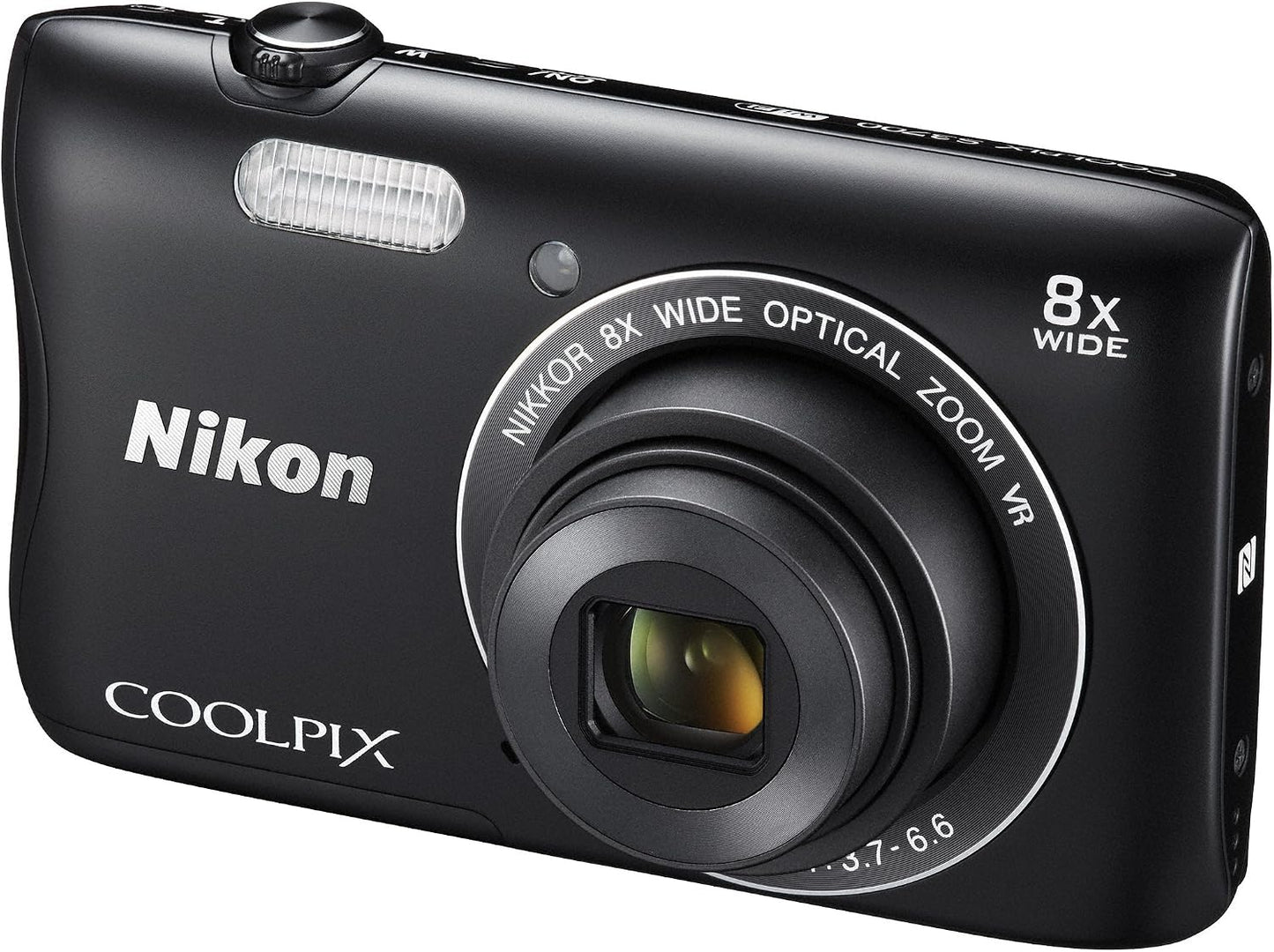 Nikon Cámara digital COOLPIX S3700 Negro Óptico 8X Zoom 20,05 millo...