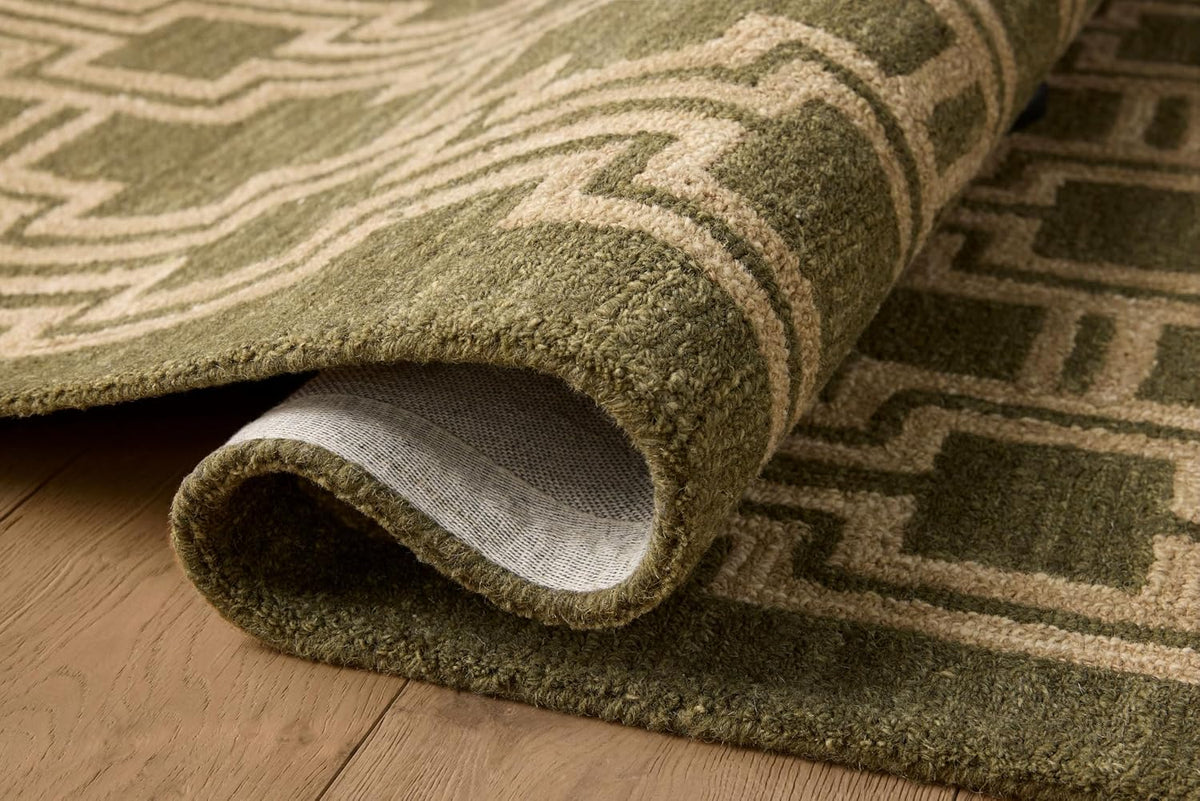 Loloi Jeremiah Brent Barrow Moss\/Beige - Alfombra de área de 7 pie...