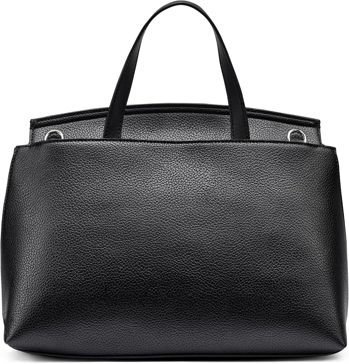 Calvin Klein Arabella - Bolso con asa superior, color negro y plate...