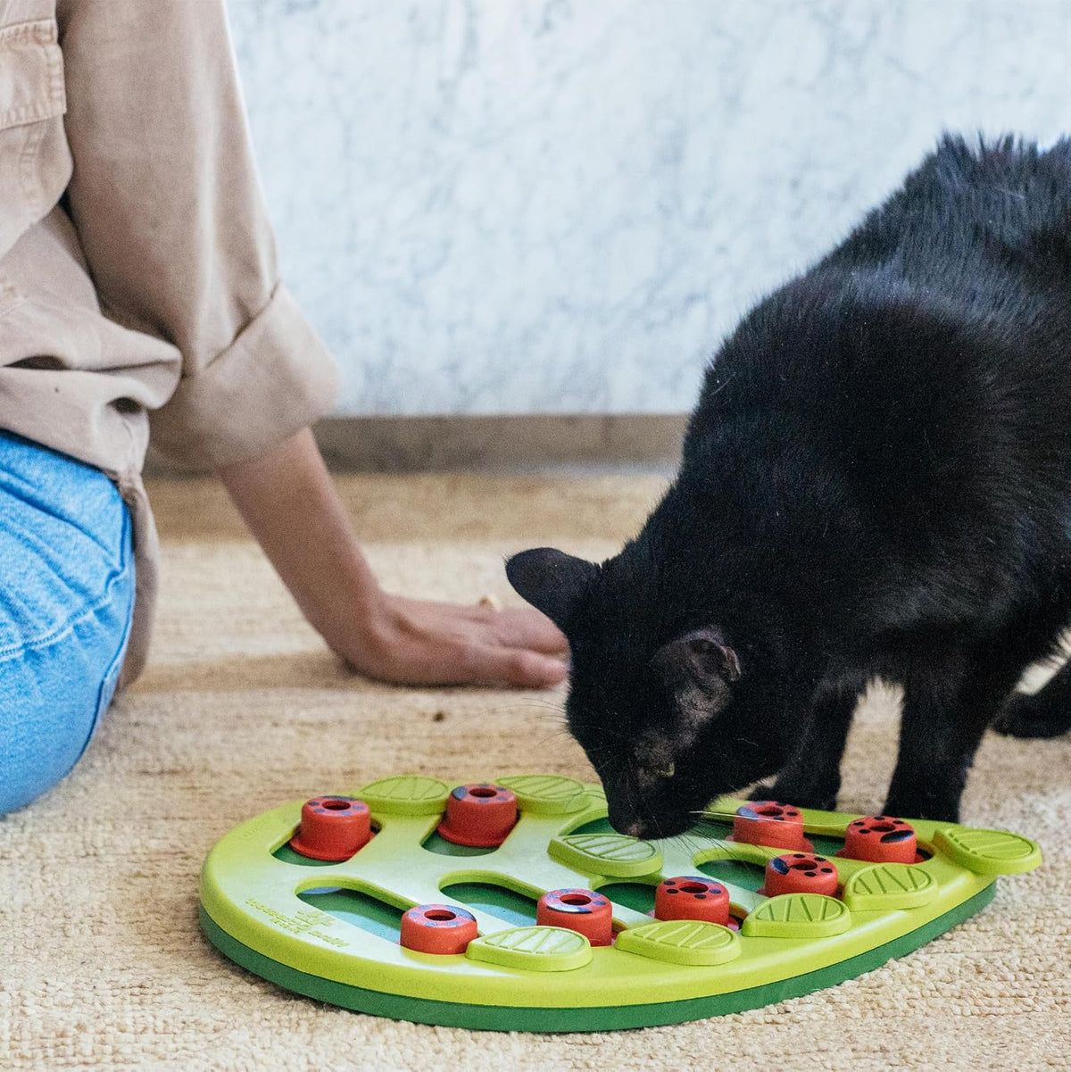 Petstages rompecabezas interactivos para gatos, alimentador lento y...