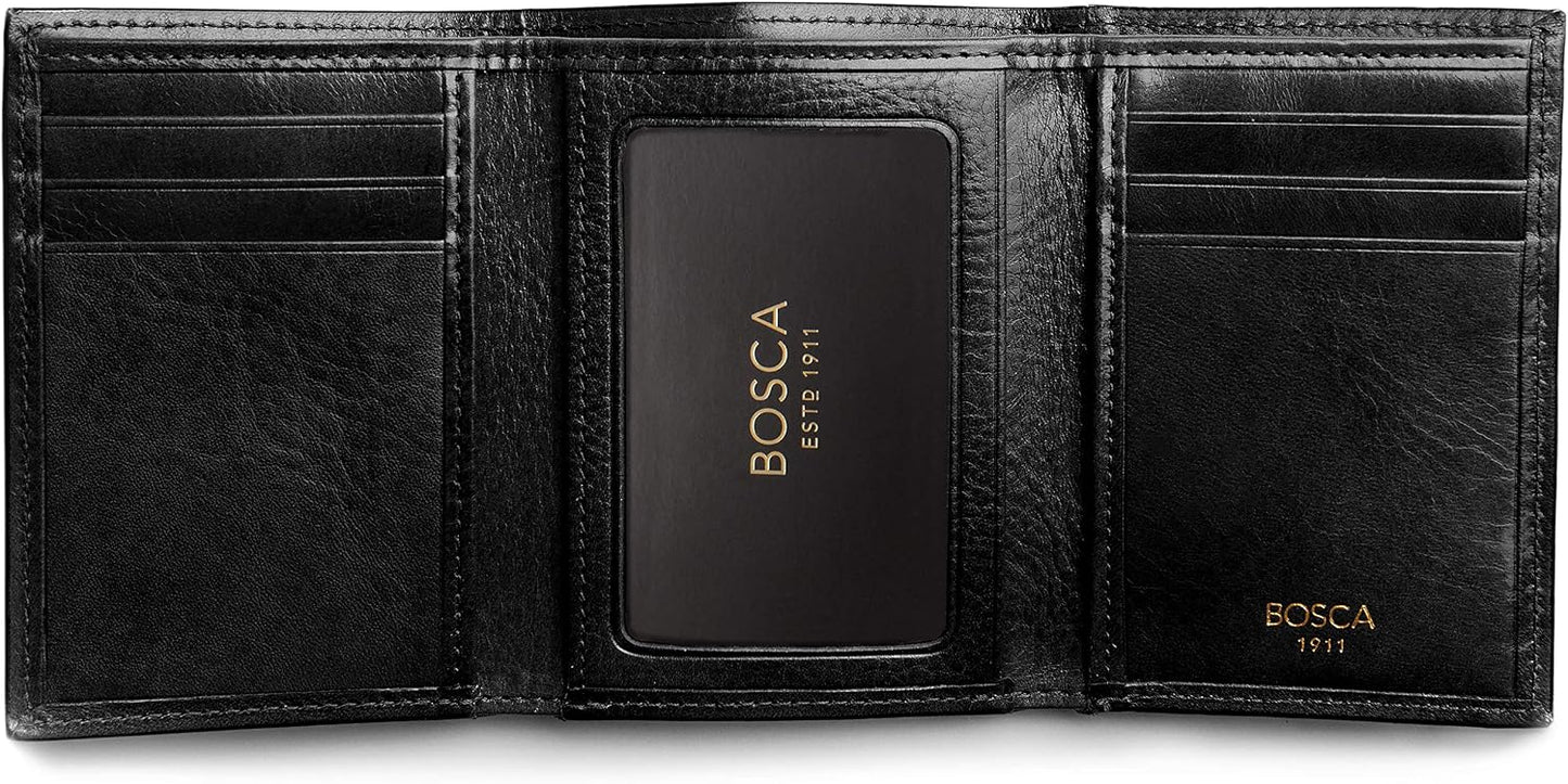 Bosca Doble I.D. Trifold para hombre