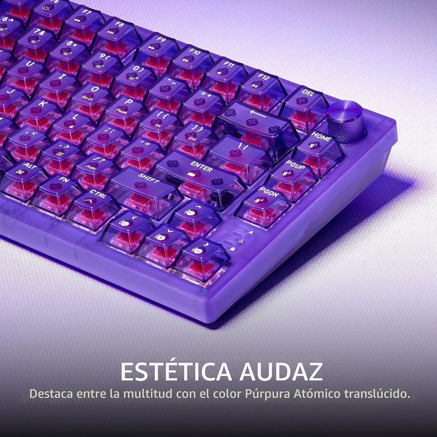 Corsair Teclado mecánico inalámbrico para juegos K65 Plus 75% RGB i...