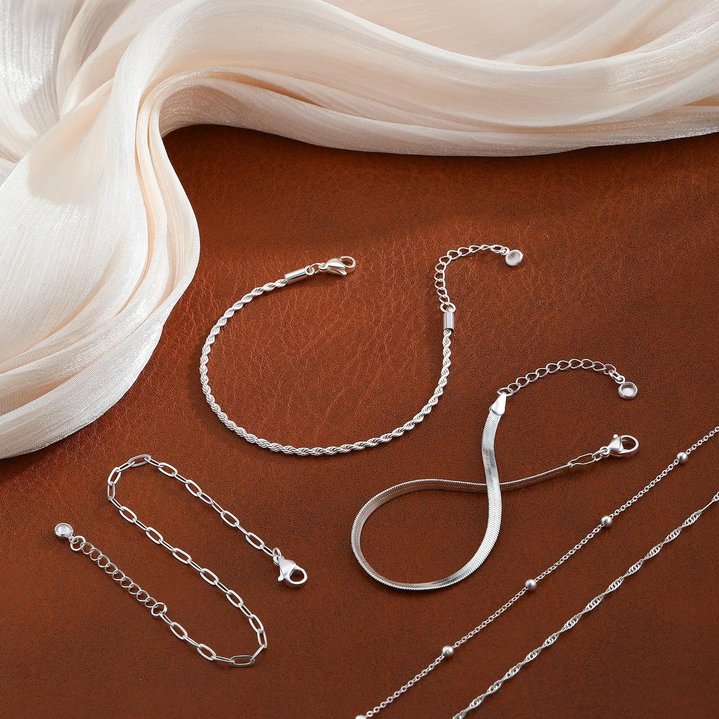 BERISO Pulseras de oro para mujer, elegante pulsera ajustable chapa...