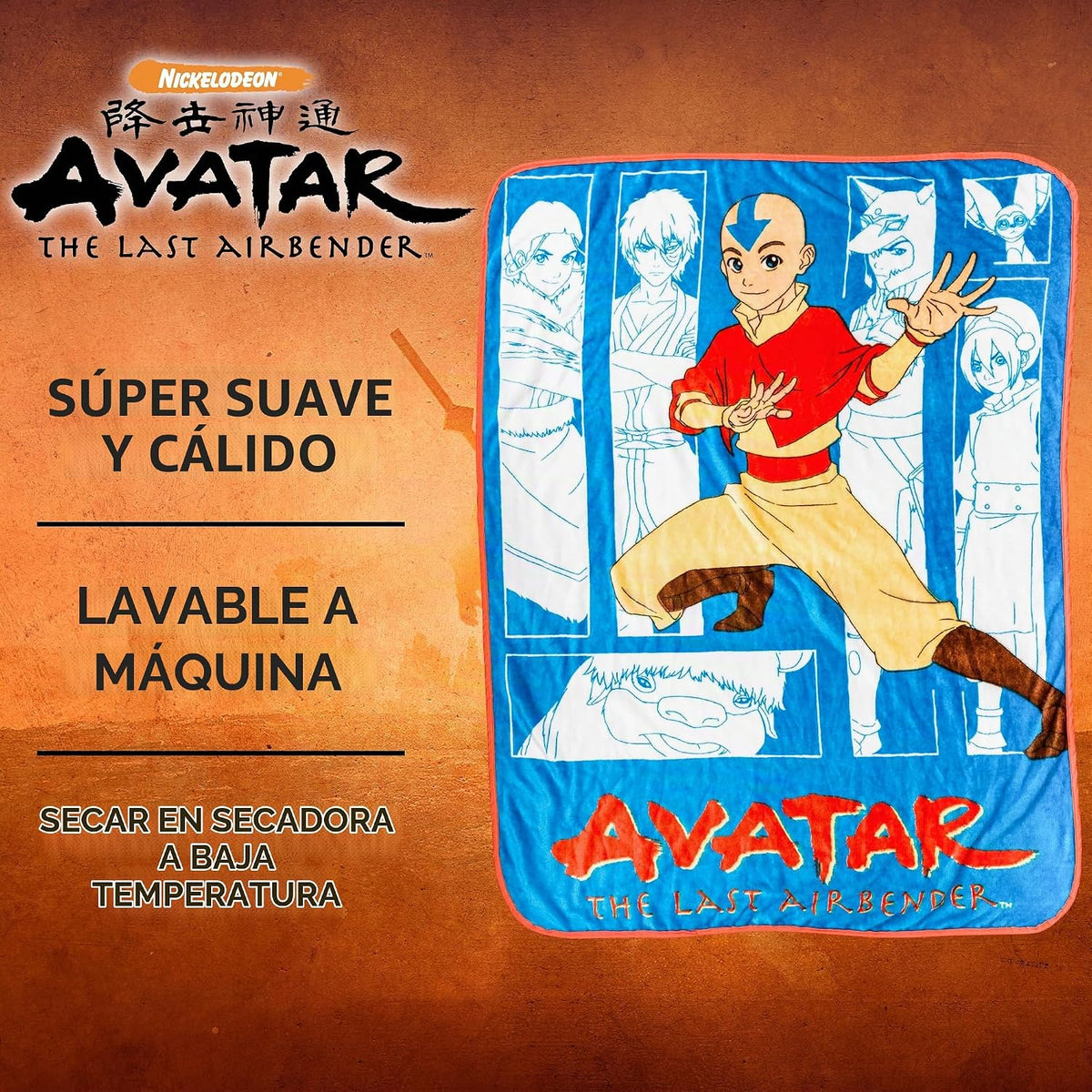 Silver Buffalo Avatar The Last Airbender With Aang, Zuko, Katara, S...