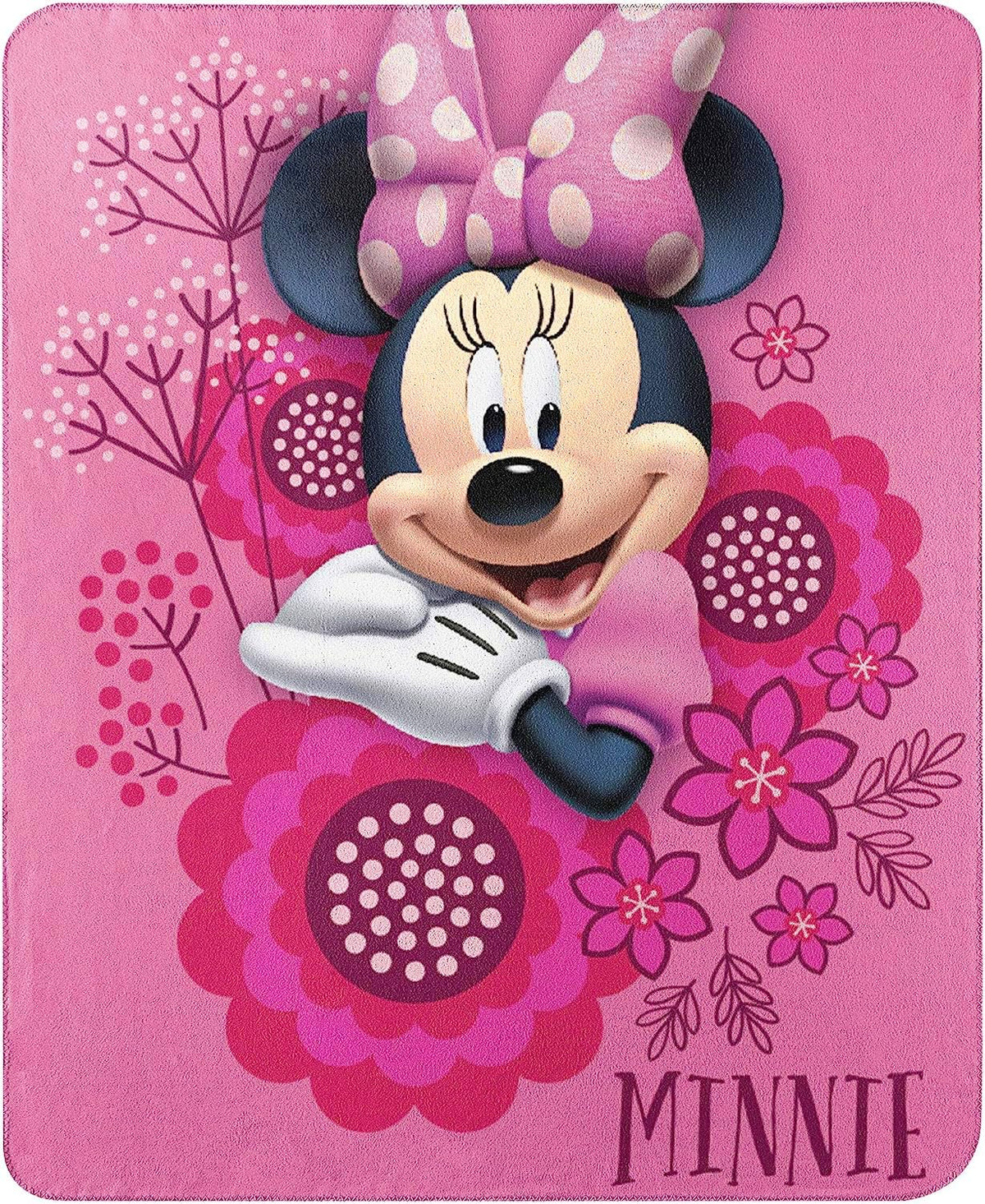 Northwest Manta de forro polar de Minnie Mouse, 45" x 60",...