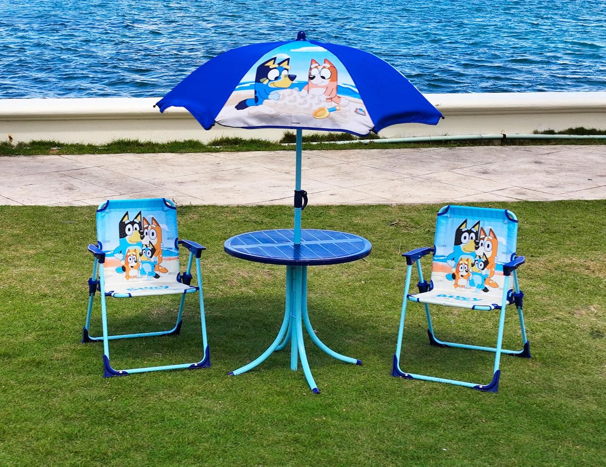 Toyland® Bluey &amp; Bingo - Juego de mesa y sillas de patio, 1 mes...