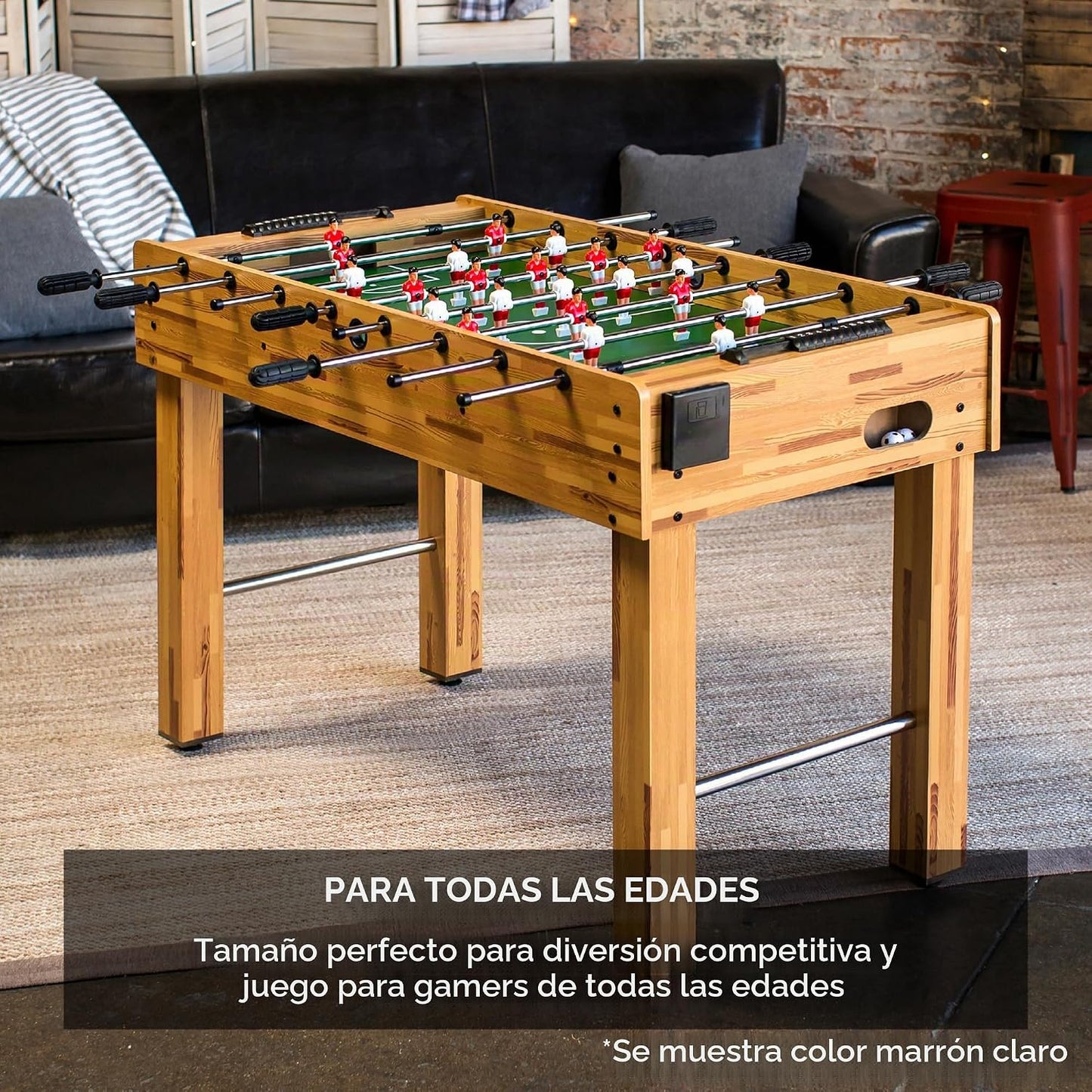 Best Choice Products Mesa de futbolín para niños y adultos, mesa de...