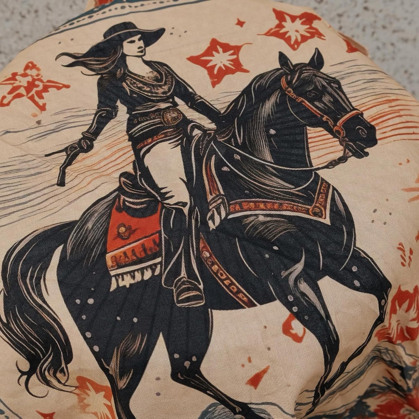 GT BANDANA 22"x22" Vintage Cowgirl 100% Algodón Bandana Diademas mu...