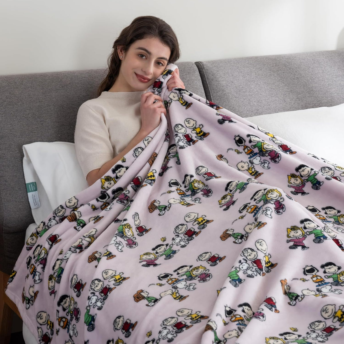 Berkshire Blanket Peanuts® VelvetLoft® - Manta de felpa de Snoopy c...