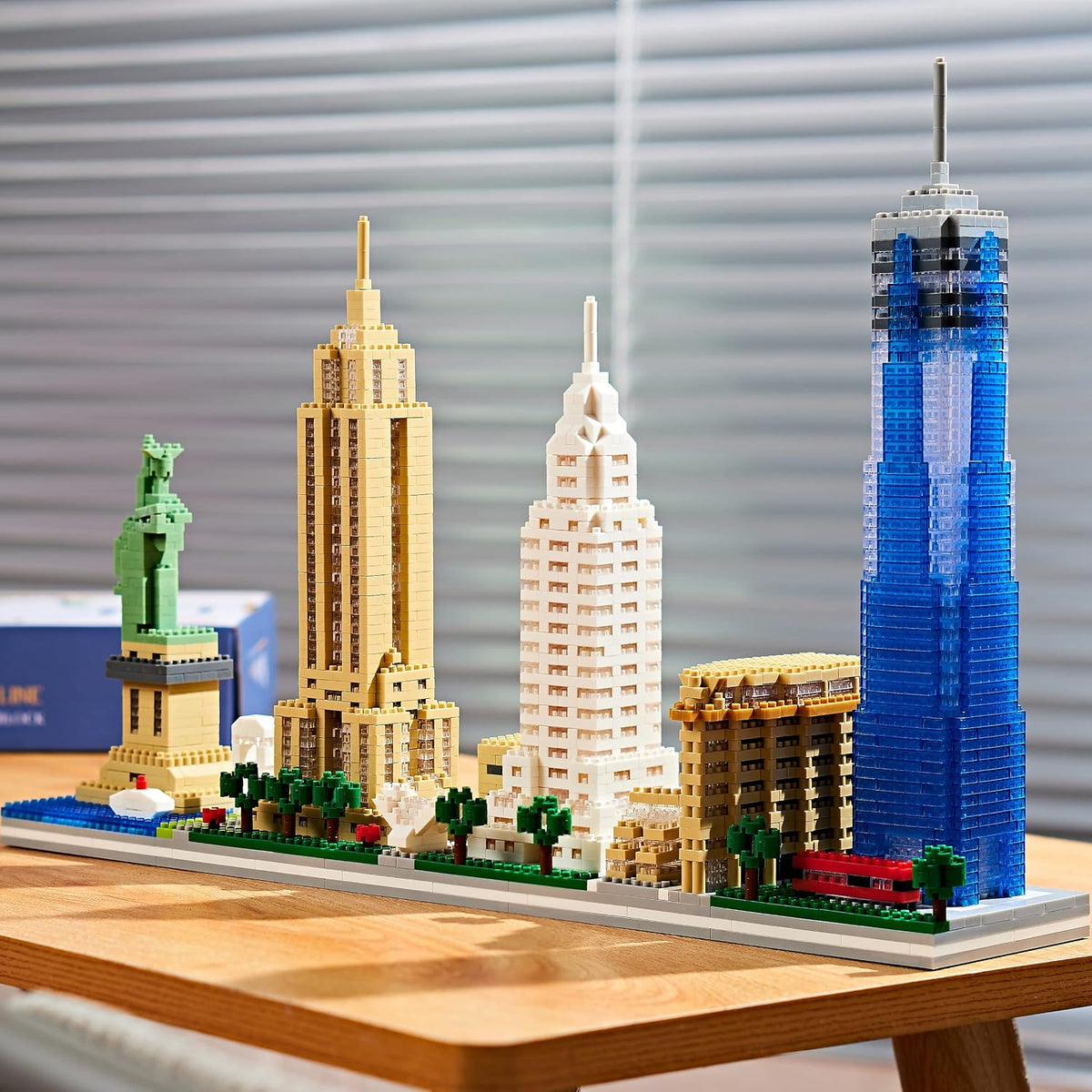 DAFDAG New York Skyline City - Juego de bloques de construcción de...