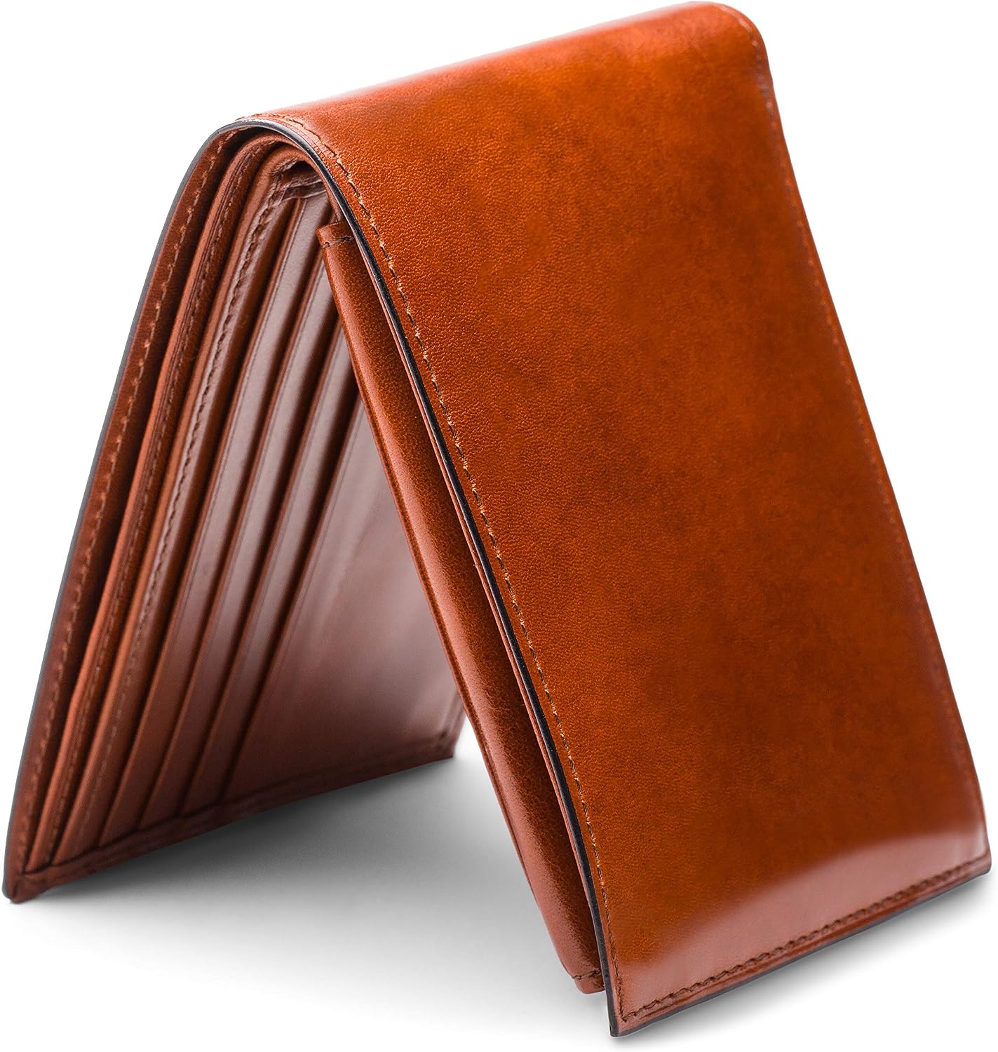 Bosca Cartera de cuero para hombre con pasaje de identificación ext...