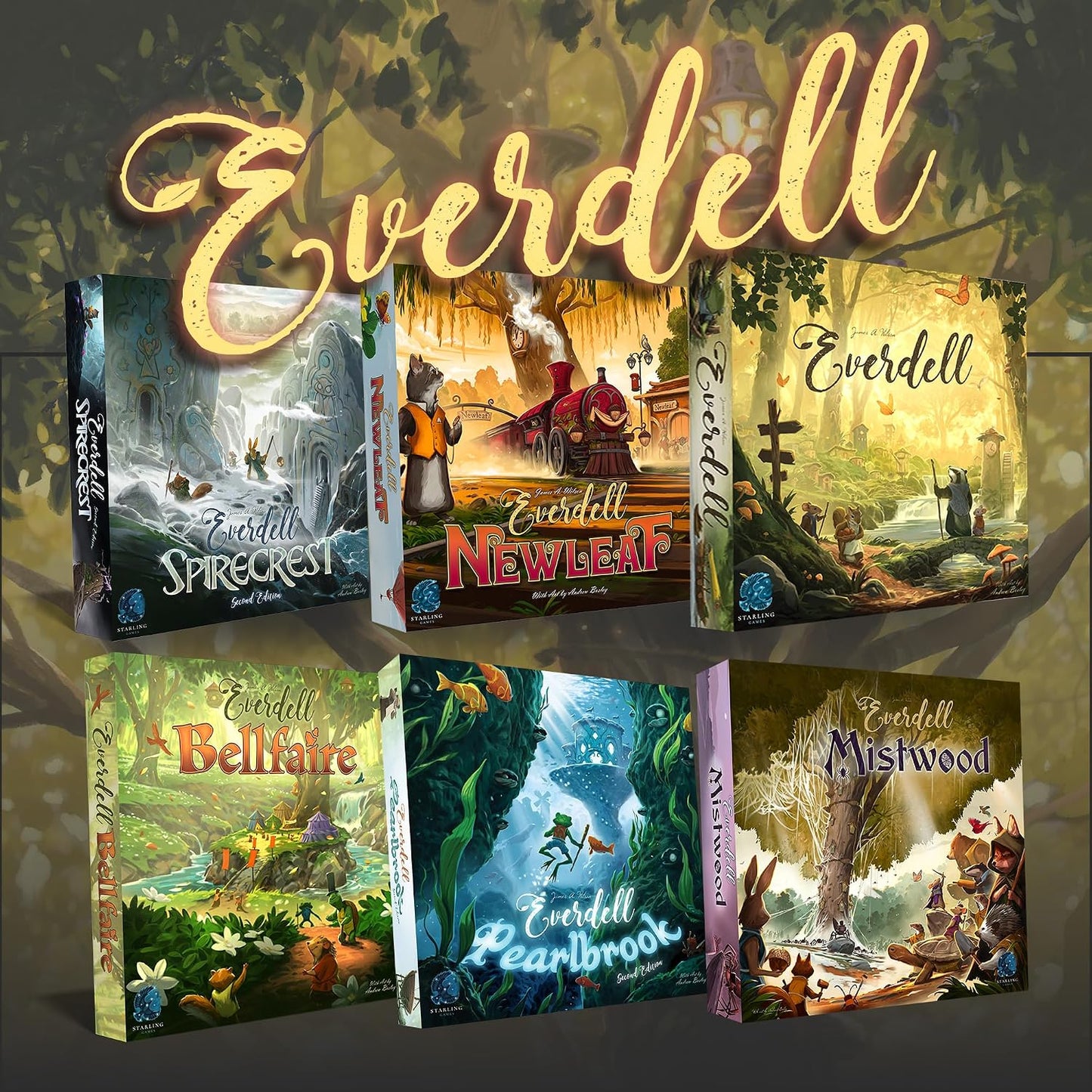 Everdell Juego de Mesa \u2013 Juego Estratégico de Colocación de Tr...