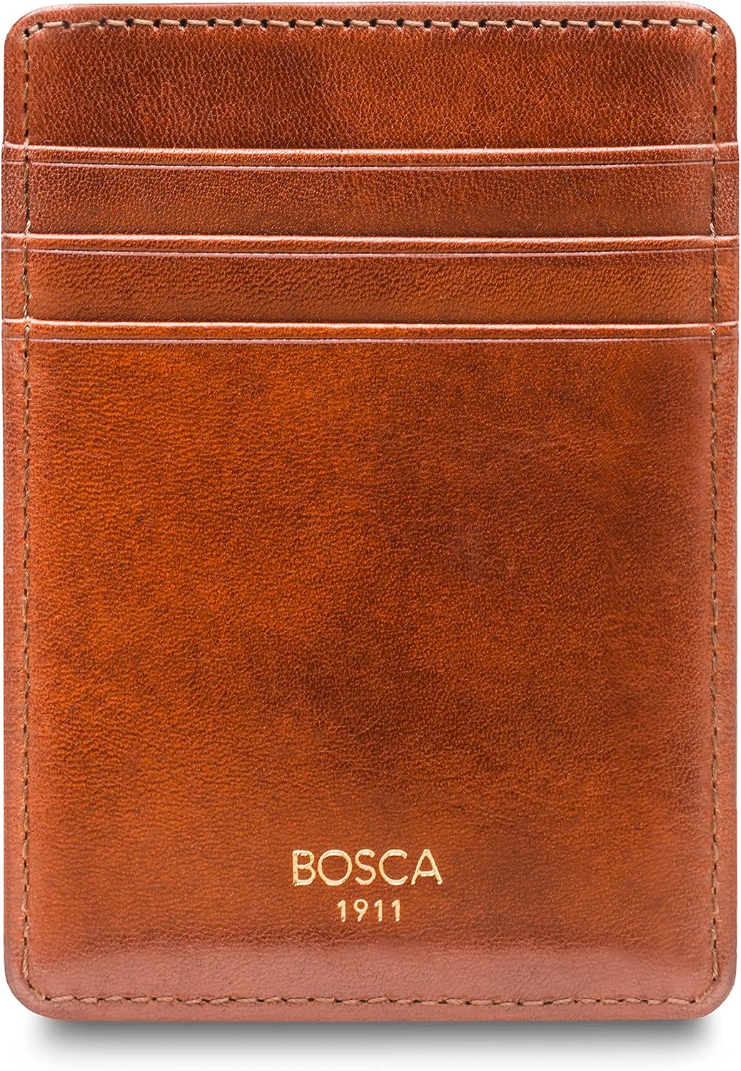 Bosca Cartera con bolsillo frontal para hombre en piel vieja - RFID