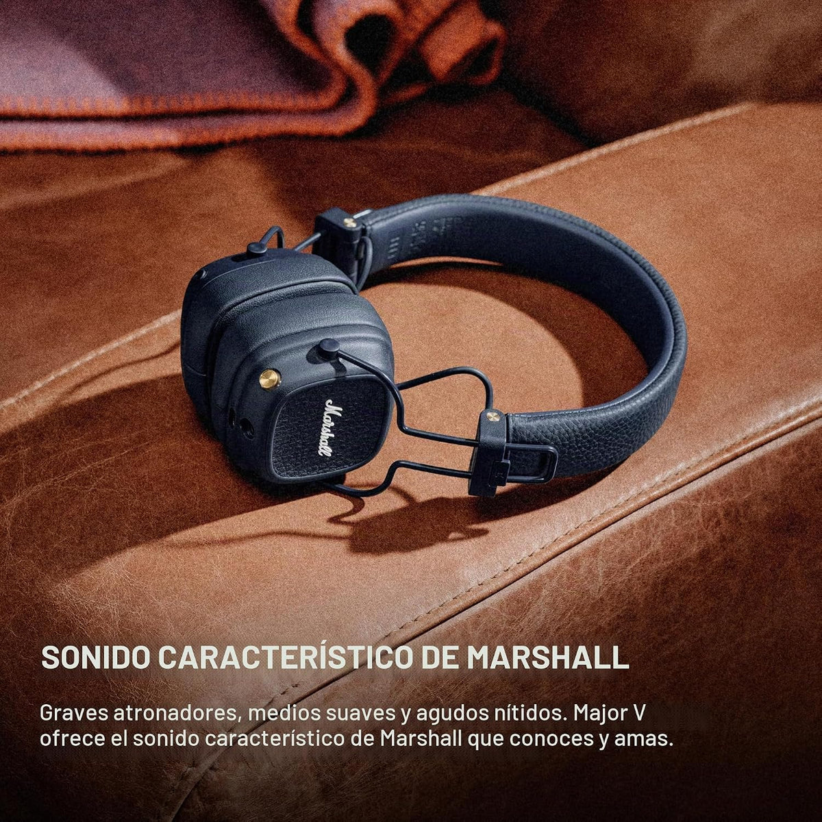 Marshall Major V - Auriculares inalámbricos Bluetooth para la oreja...