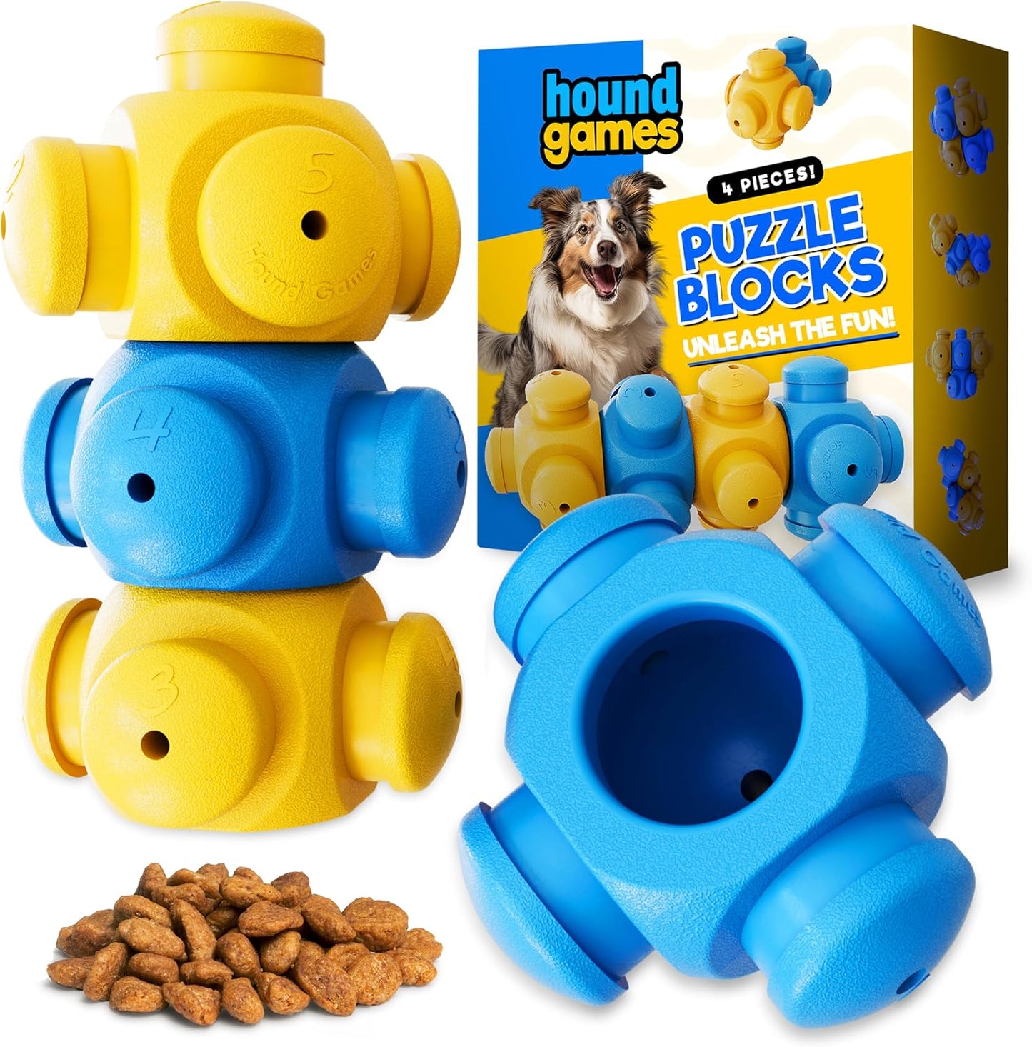 Juguetes de rompecabezas para perros inteligentes, interactivos, ro...