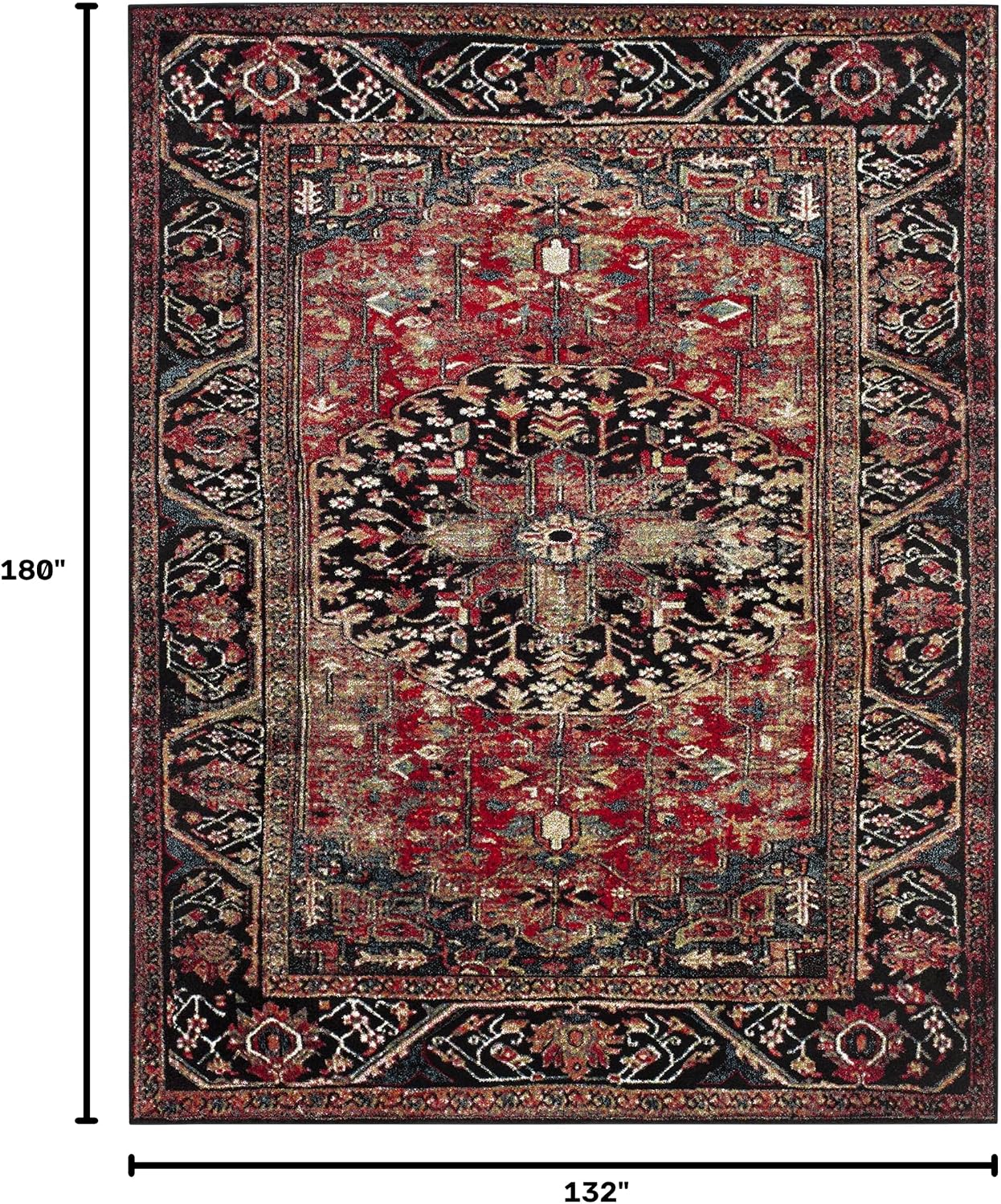 SAFAVIEH Vintage Hamadan Collection - Alfombra de área extragrande...