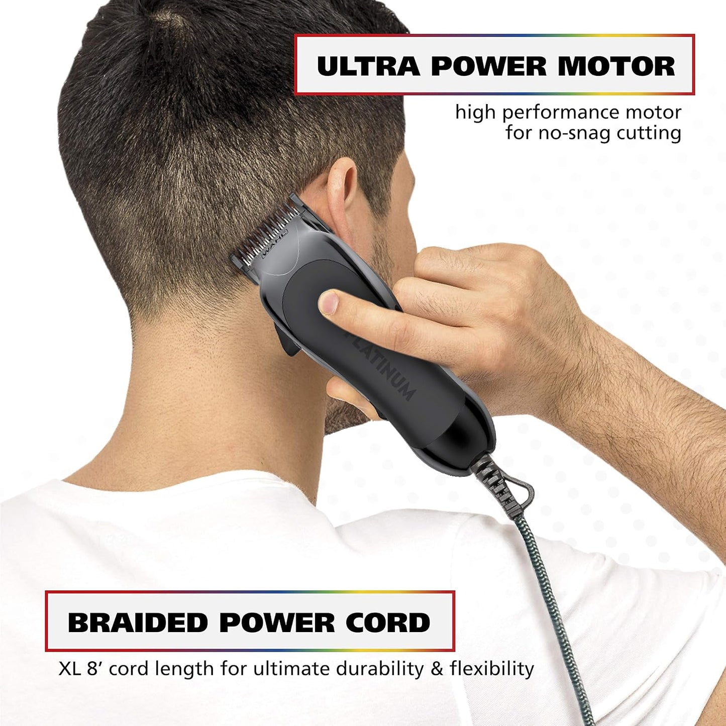 Wahl USA Pro Series Platinum - Kit de cortapelos con cable y recort...