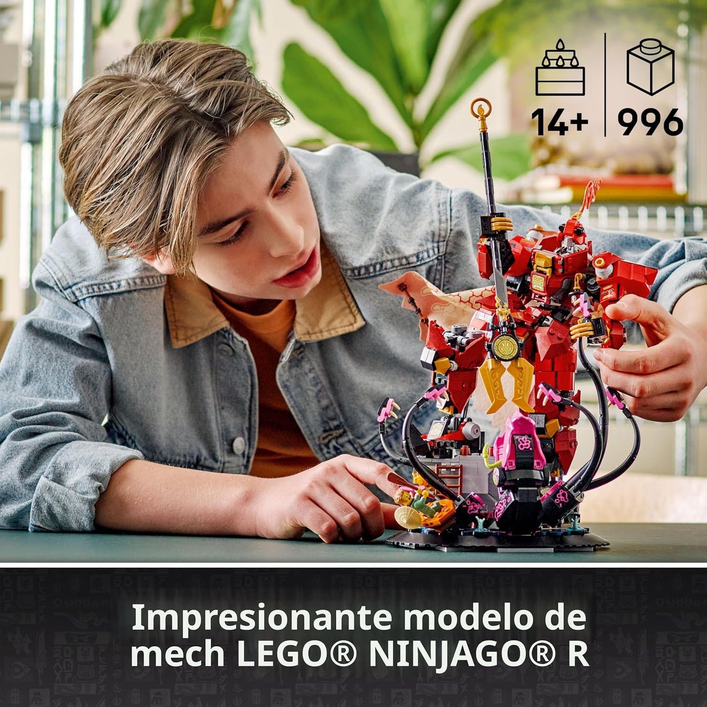 LEGO NINJAGO - Juego de construcción de The Fire Knight Mech - Kit...