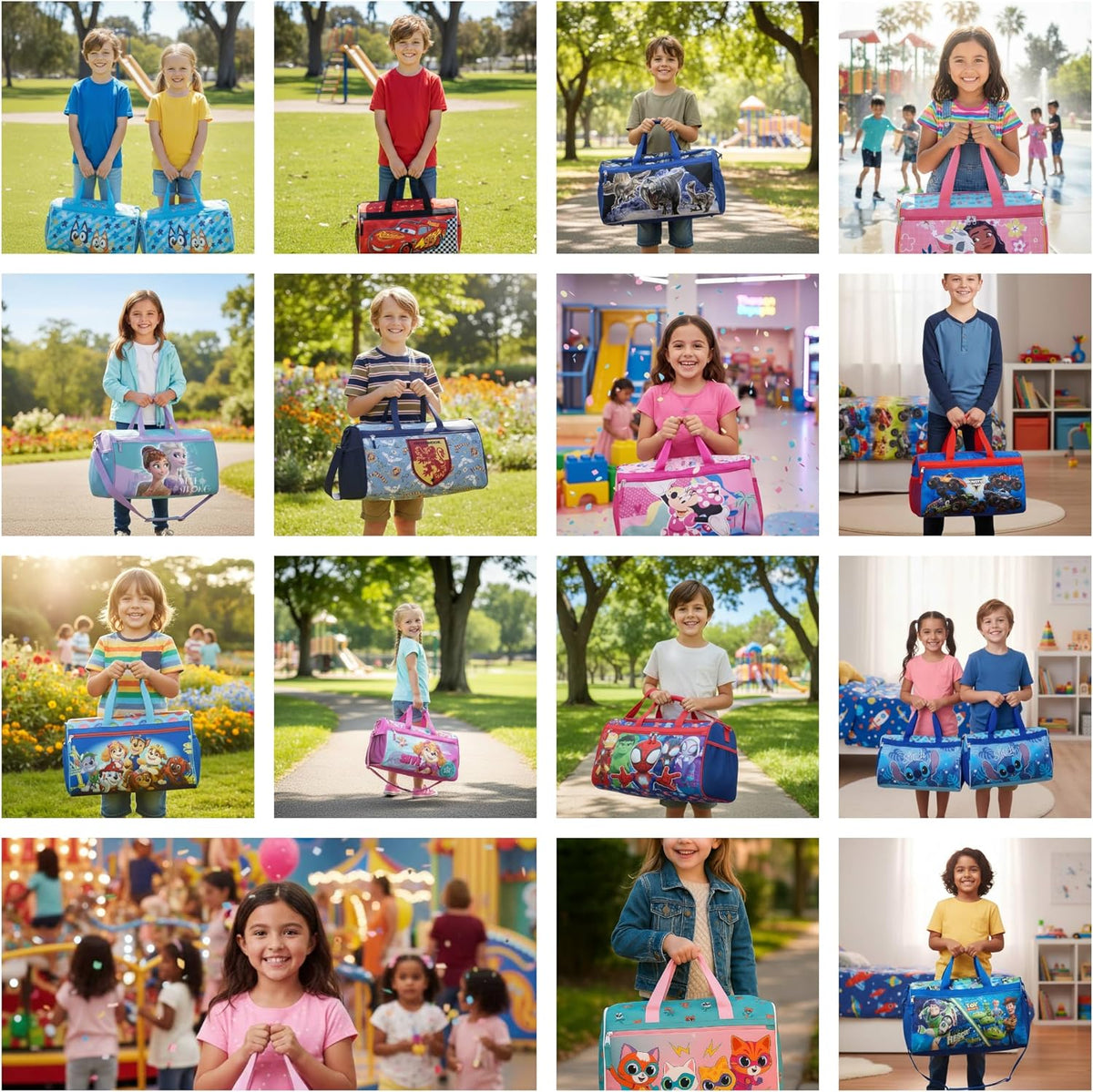 Bolsa de lona para niños de 16.5 pulgadas - Bolsa de viaje y deport...