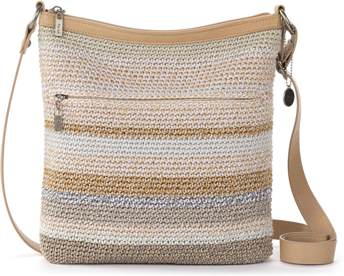 The Sak Lucia - Bolso cruzado de ganchillo, bolso convertible con c...