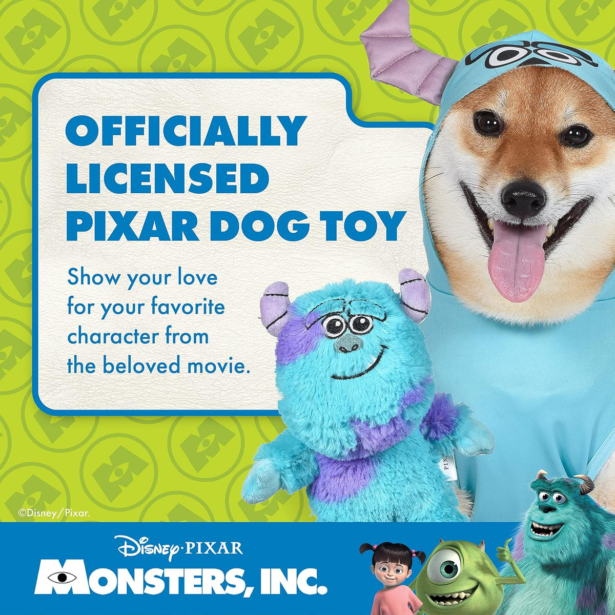 Disney for Pets Pixar Monsters Inc Sulley - Juguete de peluche para...