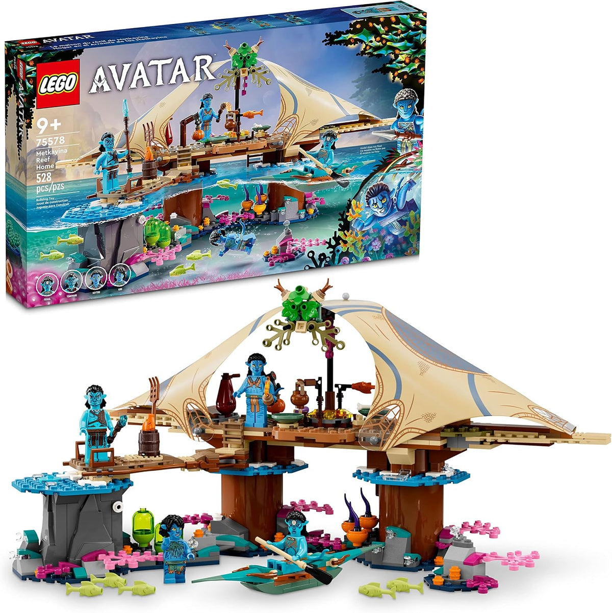 LEGO Avatar: El camino del agua Hogar del arrecife Metkayina 75578,...